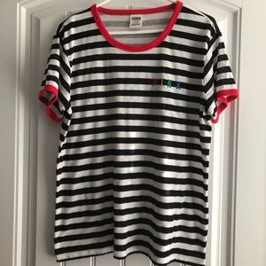 VS PINK ringer T-shirt size large